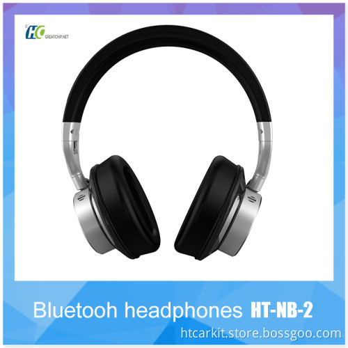 HT-NB-2 Bluetooth Headeset over ear best noise cancelling FM Radio Bluetooth Headset for wholesale